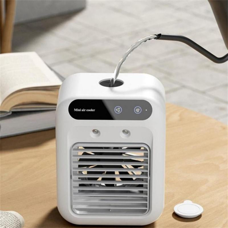 Portable Air Conditioner, USB Rechargeable Air Cooler Fan, Water Cooling Fan, Air Conditioning for Room Office, Universal Accessories