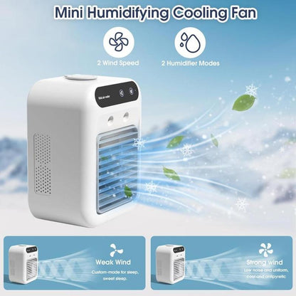 Portable Air Conditioner, USB Rechargeable Air Cooler Fan, Water Cooling Fan, Air Conditioning for Room Office, Universal Accessories